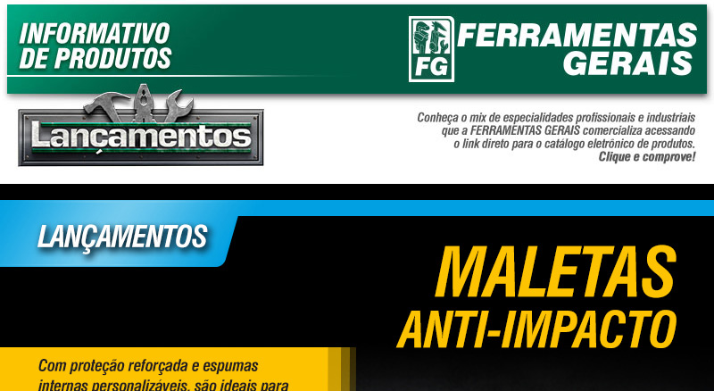 VONDER - Maletas Anti-impacto MAI 232 e MAI 270