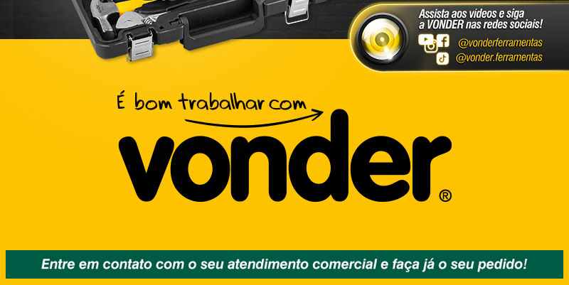 VONDER - Furadeira de Impacto 1/2, 550 W, FIV 519, jogo com 19 acessrios